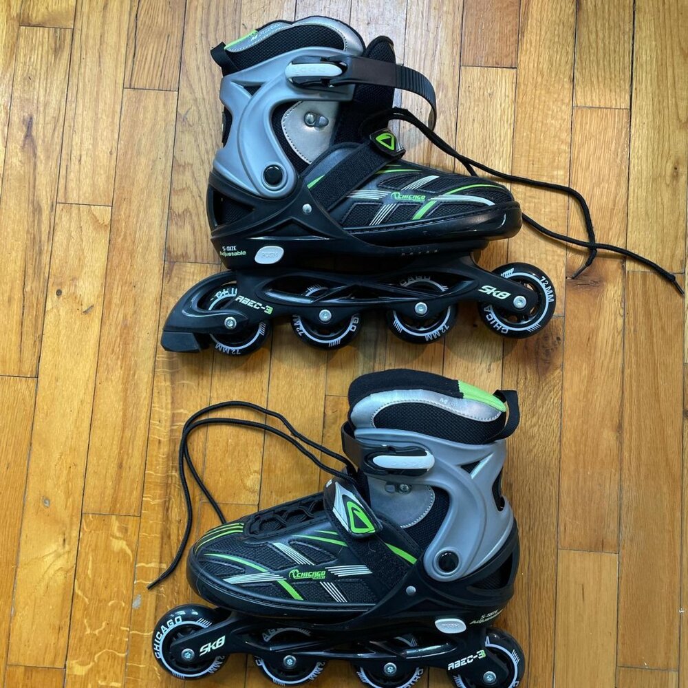 Chicago Inline Blazer Rollerblade Skates, adjustable sizes Youth fits sizes 5-9